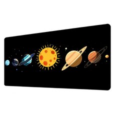 STAR STORE 遊戲運動桌上型滑鼠墊 300 x 600 x 2 mm, 設計16, 1個