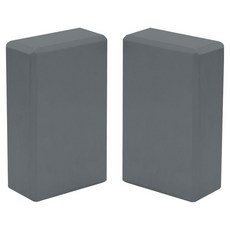 DAEHAN 皮拉提斯 EVA 瑜珈磚, 2個, 灰色