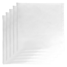 고급 레스토랑 호텔 디너 파티 사틴주자 냅킨, 화이트, 5개