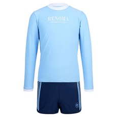 Renoma 女童運動風撞色防曬泳衣上下套裝 RN-GS2F521