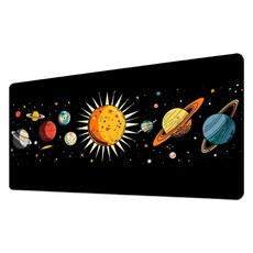 STAR STORE 遊戲運動桌上型滑鼠墊 300 x 600 x 2 mm, 設計18, 1個