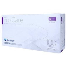 메디컴 프로케어 진료용 라텍스 장갑 100p, 아이보리, 중(M), 1개