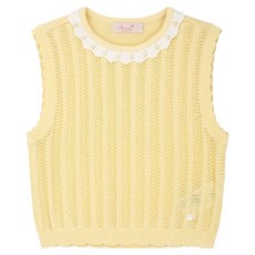 Perimitz 女童撞色鏤空針織背心 P2521K46108
