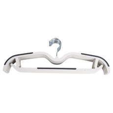 短頸鷗翼型省空間防滑衣架, 灰色, 10個