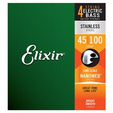 Elixir 貝斯不鏽鋼輕型弦, 單一商品, 14652, 1個