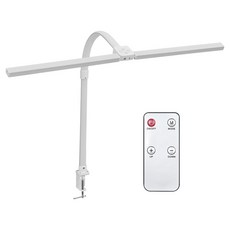 Yeonha LED寬版夾式檯燈, 白色