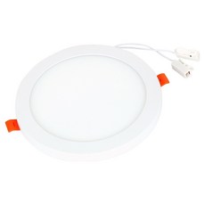 圓形側光式萬用崁燈 12W 75~150mm, 1個, 白色 + 白光