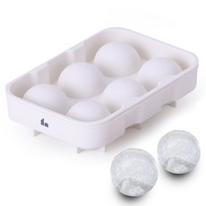 Raon Casa 水晶矽膠製冰盒 6格, 奶油白, 1個