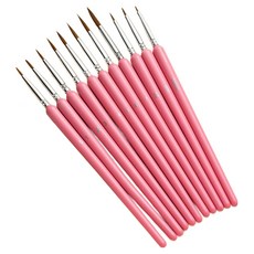 썸즈마인 藝術畫筆 粉紅色 11件組, 1套, 0號~00000號