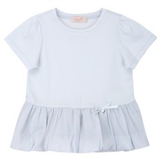 Perimitz 女童撞色氣球袖T恤