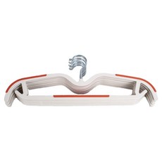 短頸鷗翼型省空間防滑衣架, 橘色, 10個