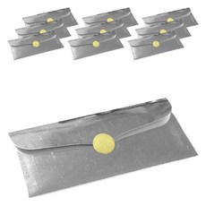 零用錢信封 10入 + 貼紙組, 1套, 銀色(信封), 隨機出貨(貼紙)
