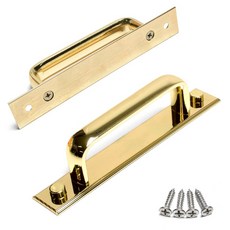 Sonjabisesang 簡約晨光板式把手 P96, 2個, 金色