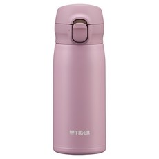 타이거 수퍼클린 원터치 진공 단열 보온보냉 텀블러 MKR-W035, 로즈 핑크, 1개, 350ml