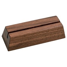 난리시스터즈 고급 우드 거치대 명함꽂이 사다리꼴 슬롯 라지(10cm x 2mm), 1개, 1단