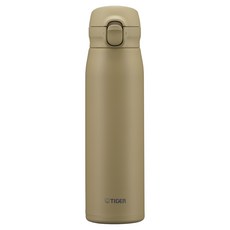 타이거 수퍼클린 원터치 진공 단열 보온보냉 텀블러 MKR-W060, 오크레 베이지, 1개, 600ml