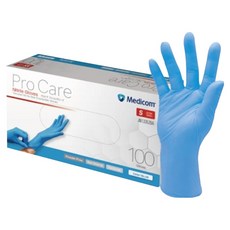 메디컴 프로케어 진료용 니트릴 장갑 100p, 블루, 소(S), 1개
