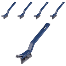 小麥購物 清潔刷 三合一 Y064 18.5 x 2.3cm 58g, 深藍撞色, 5支