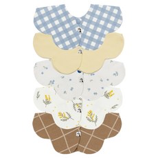 코니 롤링 턱받이 5종, C세트, 1세트