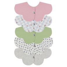 코니 롤링 턱받이 5종, H세트, 1세트