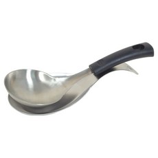 CoCoREX Honcook 系列 304 迷你湯勺 + 全不鏽鋼湯勺架組, 1套, 黑色(湯勺)