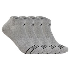 데상트 남성용 앞로고 스니커즈 양말 4켤레 세트, 그레이, 1세트