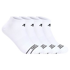 데상트 남성용 앞로고 스니커즈 양말 4켤레 세트, 화이트블랙, 1세트