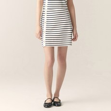 ROEM 條紋金色鈕扣針織裙, 59 海軍藍