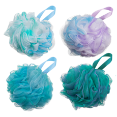 AHOYE 三倍綿密泡泡沐浴球 大 4個 75g 柔軟舒適 豐富泡沫