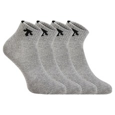 데상트 여성용 목로고 발목양말 4켤레 세트, 그레이, 1세트