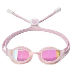 HOOG DALI 貼合式鏡面泳鏡, 白色粉色 + 白色透明, 1個