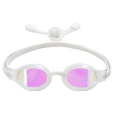 HOOG DALI 貼合式鏡面泳鏡 DALI_WHWH, 白色白色 + 白色透明, 1個