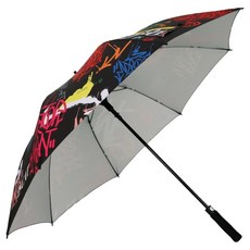 PERSIANCAT 塗鴉圖案亮點遮光高爾夫傘 P5FUUM01, 1個, 黑色