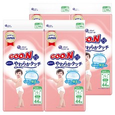 GOO.N 大王 Plus 柔軟觸感黏貼型紙尿褲, 176張, 大號(L)