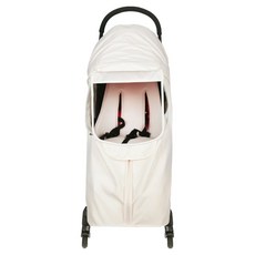 wowbaby 便攜式相容防風四季嬰兒車罩, 1個, 香草奶油