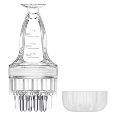 Modernat 頭皮按摩梳 髮根營養液塗抹器, 白色, 1個