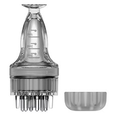 Modernat 頭皮按摩梳 髮根營養液塗抹器, 黑色, 1個