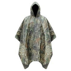 City Store 軍規戶外登山3合1斗篷雨衣, 1個, 棕色