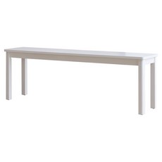 베스트리빙 KD 원목 3인용 벤치의자, 화이트