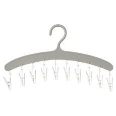 JANYHOME 大容量曬衣夾, 灰色, 1個