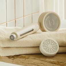 malang honey 可微調整水壓開關蓮蓬頭+ACF濾芯組, 1組, 混色