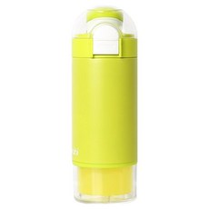 burabi 便攜式奶粉盒結合保溫瓶, 萊姆綠, 350ml, 1個