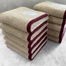 松月毛巾 AREUM 飯店毛巾 180g 40支 精梳棉, 米色, 10個