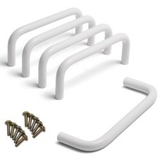 Sonjabisesang 8Φ 基本款 2孔 傢俱把手 P96, 5個, 白色