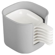 트레이드웨이 7PCS 소스 양념 접시 종지 소스볼 세트, 화이트, 1세트