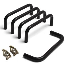 Sonjabisesang 8Φ 基本款 2孔 家具把手 P96, 5個, 黑色