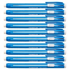 스테들러 홀더 슬라이딩 지우개 528 50, 블루, 10개