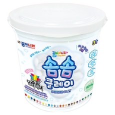 클레이나라 솜솜클레이 800g + 컬러매직 4종 x 20g 세트, 흰색 + 검정 + 빨강 + 노랑 + 파랑, 1세트