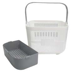 Beaurator Shaving 沐浴籃 + 收納格套組, 白色