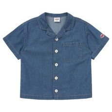 래핑차일드 아동용 데님 반팔 셔츠